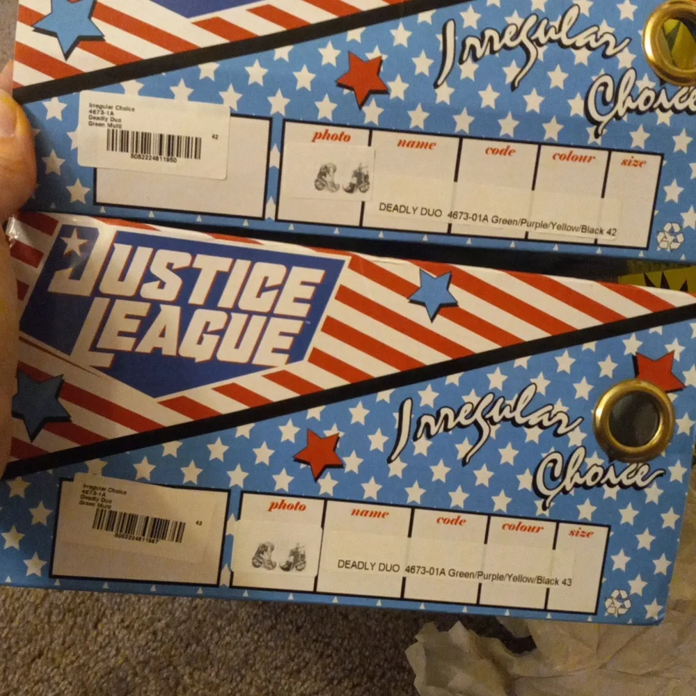 Batman and Joker Deadly Duo ankle boots, a size 10 & a size 11 - Picture 8 of 13